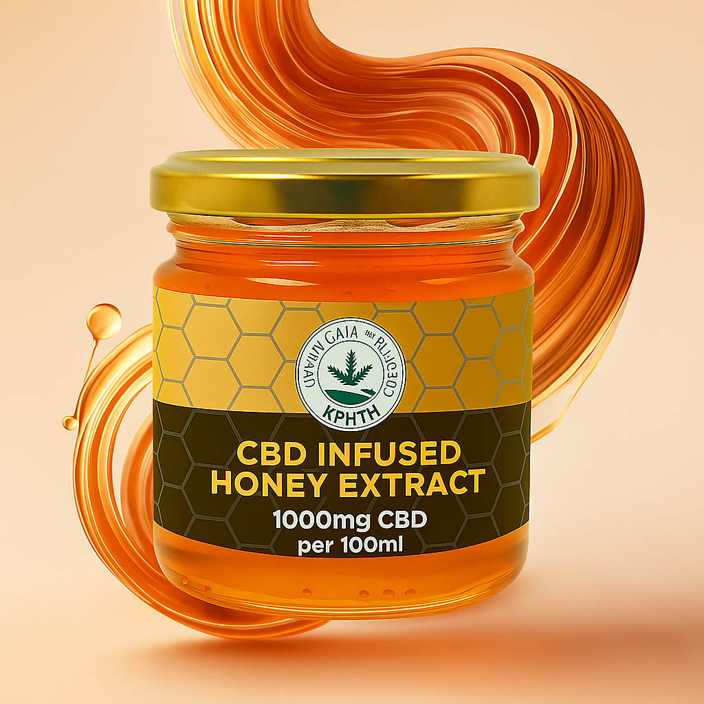 Cretan Gaia Cannabis Honey Extract – 1000mg CBD, for Face Mask, 100ml