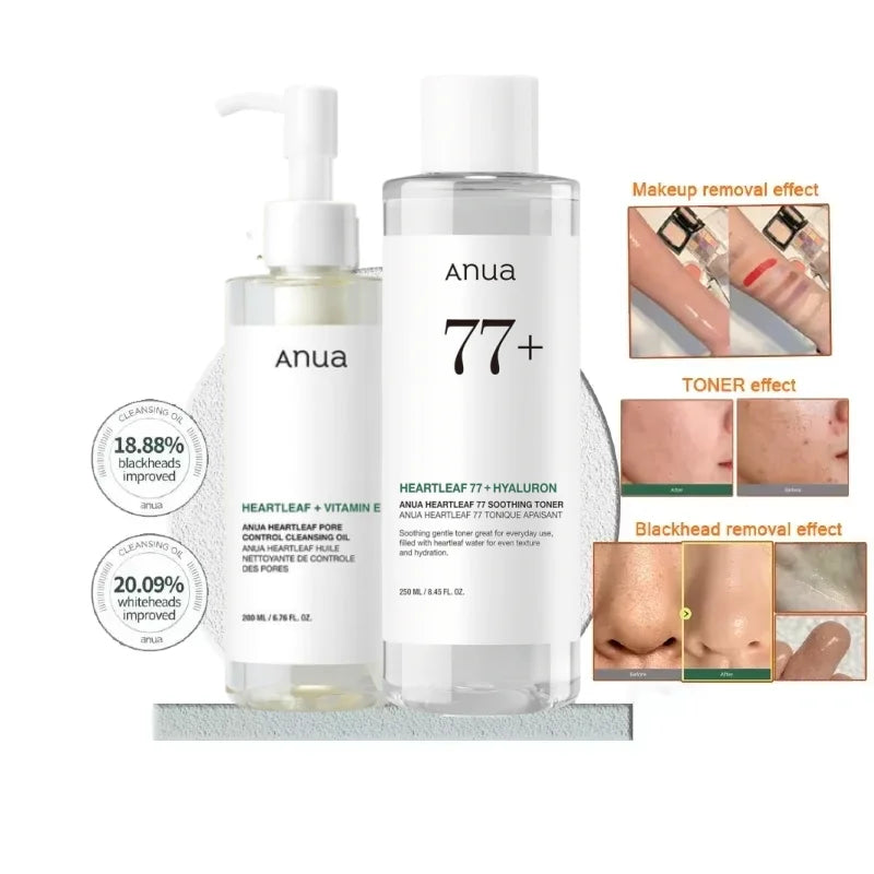 Koreanskt ANUA Heartleaf 77-set