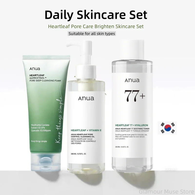 Koreanskt ANUA Heartleaf 77-set