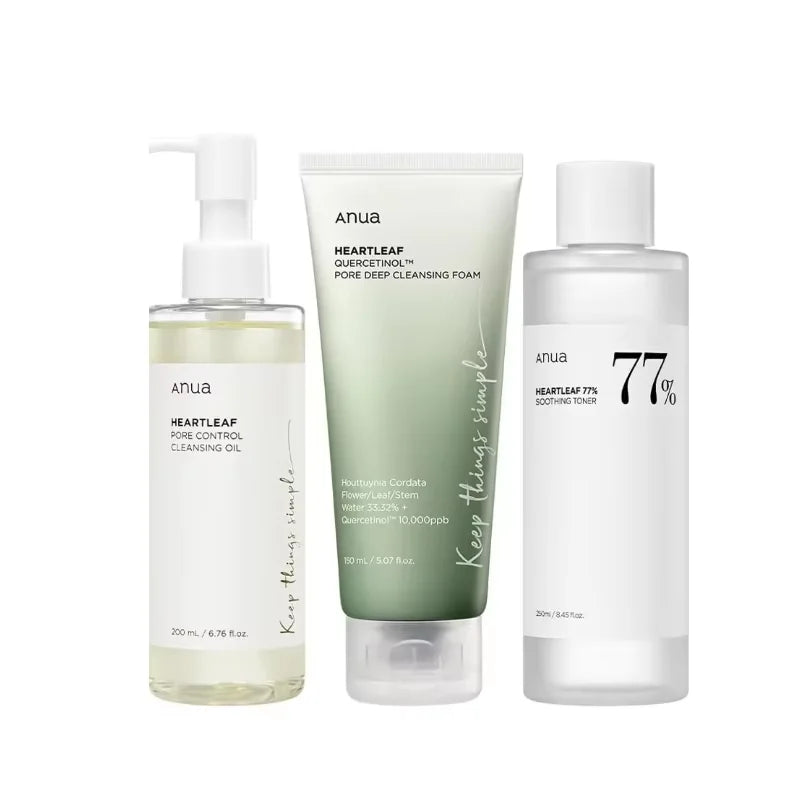 Koreanskt ANUA Heartleaf 77-set